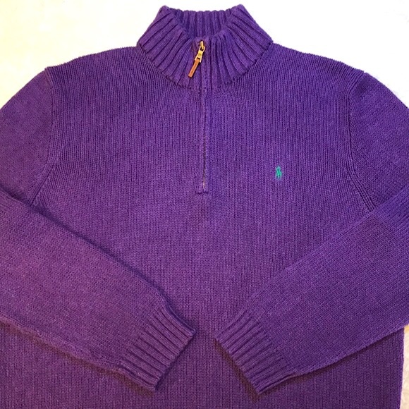 Vintage Polo by Ralph Lauren Estate Rib Half-Zip Knit Sweater - Size XXL - Picture 9 of 13